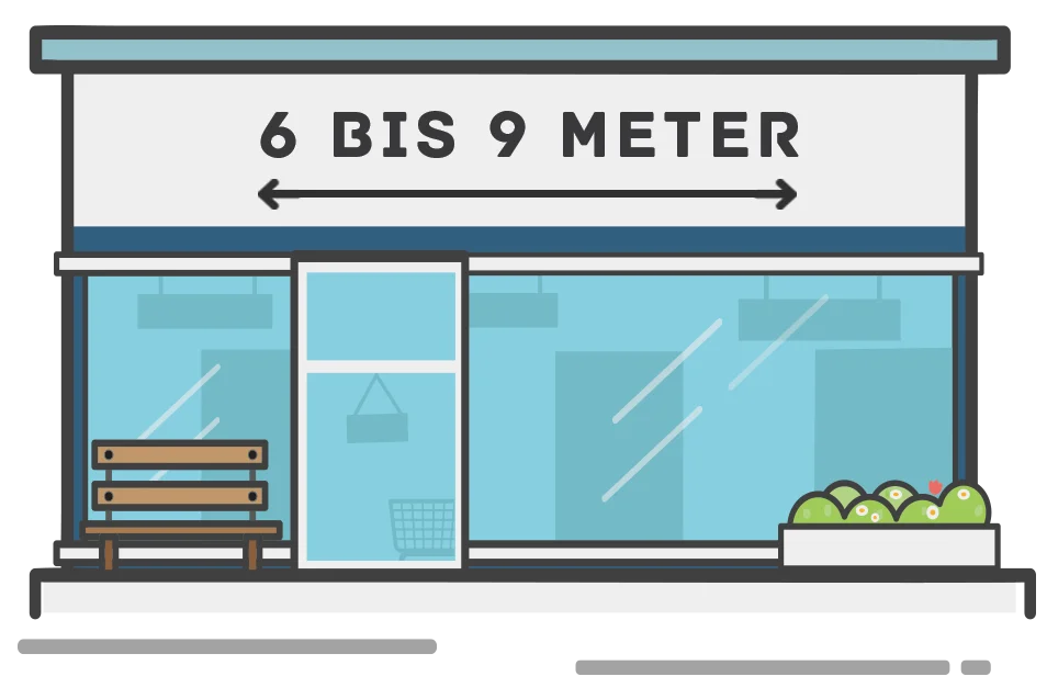 6 bis 9 meter